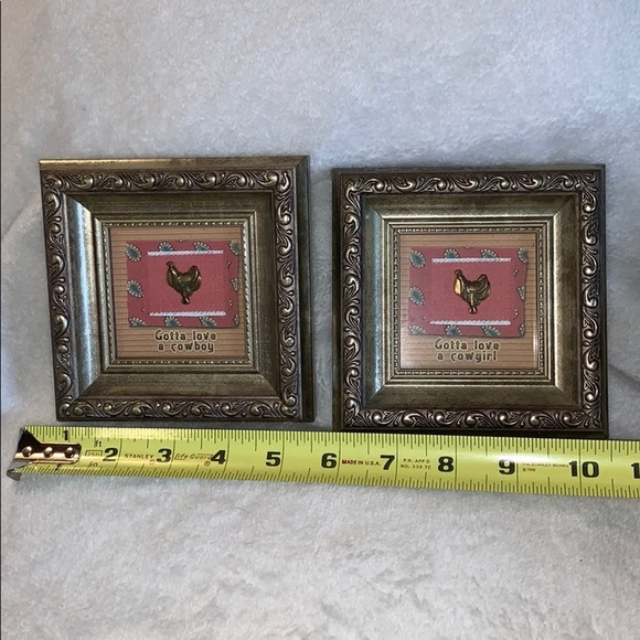 Set of Cowboy/Cowgirl Framed Art - Gold Charm Inc. - Picture 6 of 8